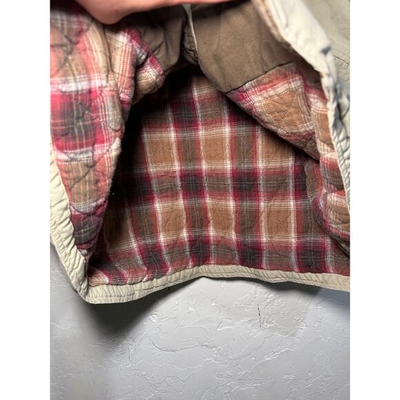 Urban Equipment vintage canvas flannel lined chore jacket mens large workwear - Picture 4 of 9